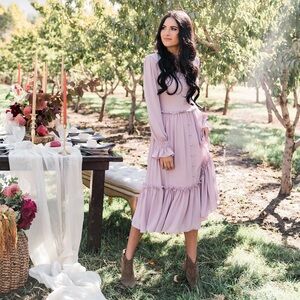 Rachel Parcell Chateau Dress – Lilac Purple – Size XS